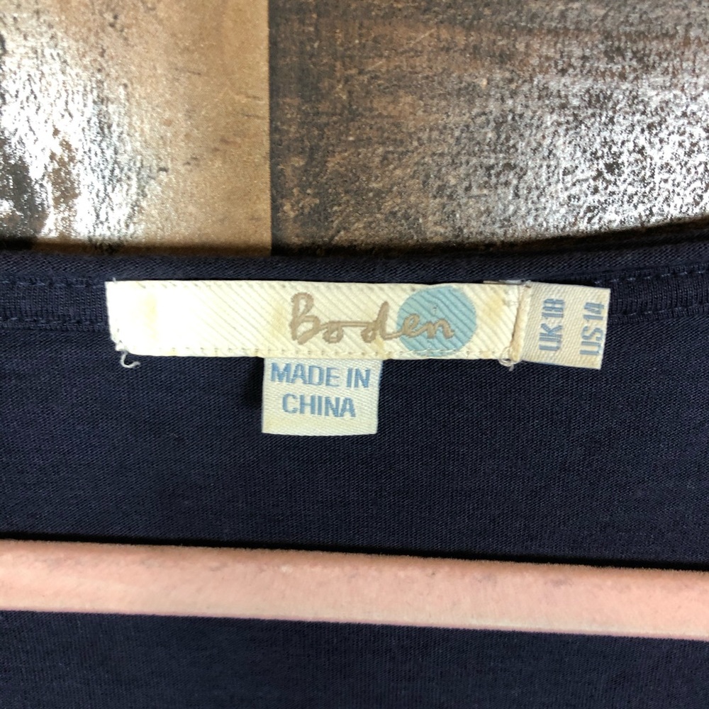 Boden long sleeve blue top - Picture 3 of 6